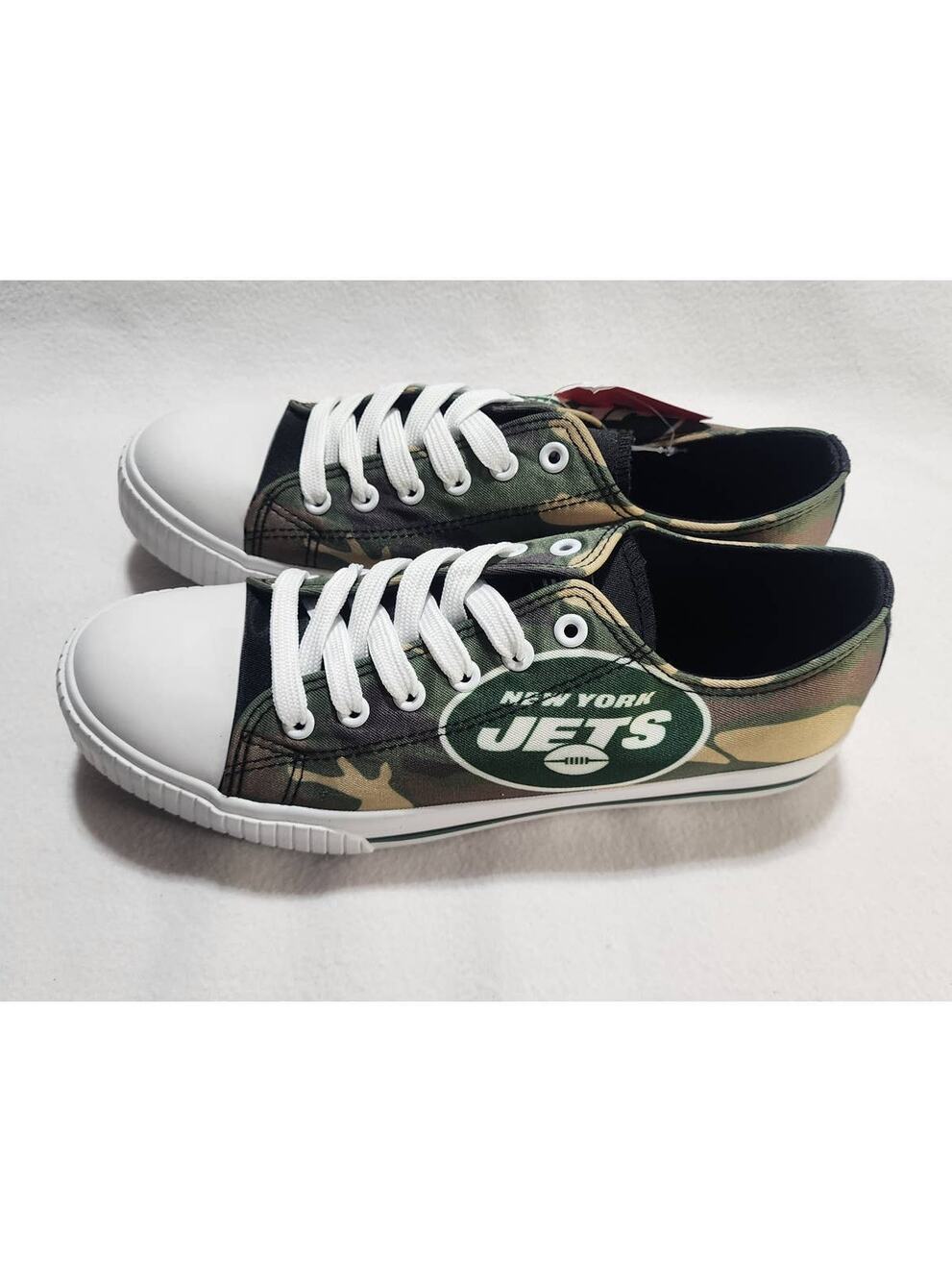 New York jets camo sneakers size 10 woman